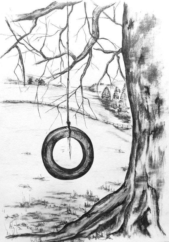 Tire Swing Drawing at Explore collection of Tire