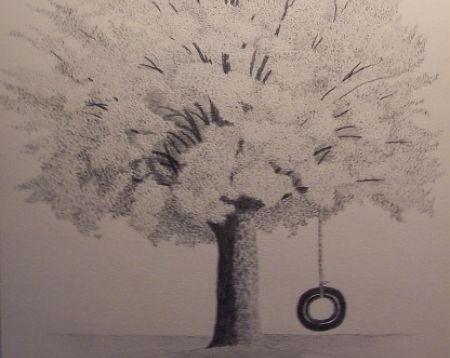 450x358 Tire Swing Drawing Handmade Michigan - Tire Swing Drawing
