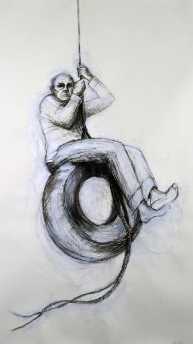 375x670 Tire Swing Drawings For Sale Saatchi Art - Tire Swing Drawing