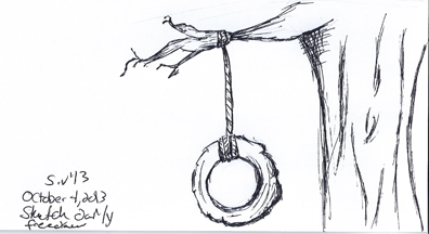 Tire Swing Drawing At Paintingvalley Com Explore