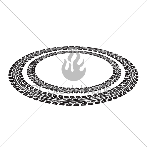 500x500 tire tracks gl stock images - Tire Tracks Drawing