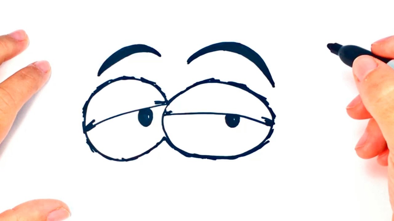 1280x720 how to draw a tired eyes tired eyes easy draw tutorial - Tired Eyes Drawing