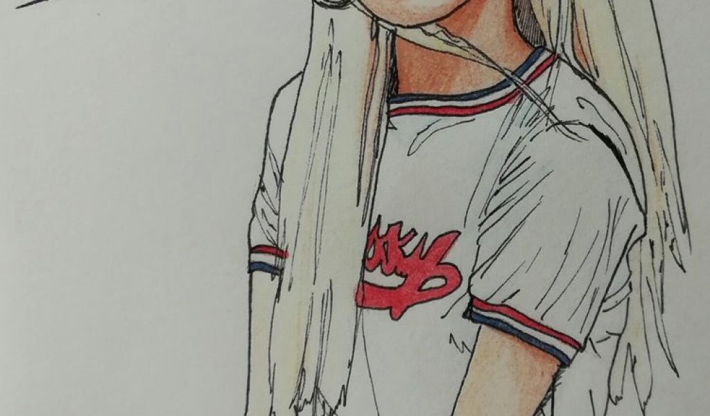 1024x600 Drawing Tired Eyes Tired On Twitter My First Loona Fanart D - Tired Eyes Drawing