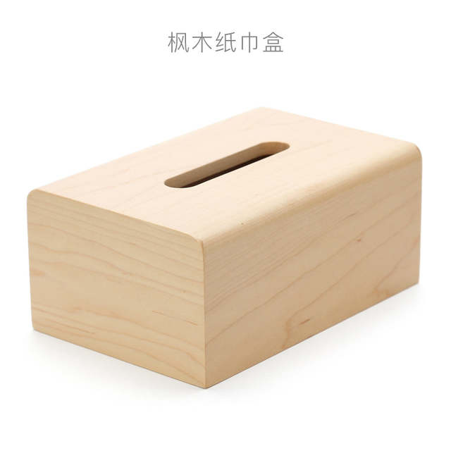 640x640 online shop simple solid wood tissue box living room napkin carton - Tissue Box Drawing
