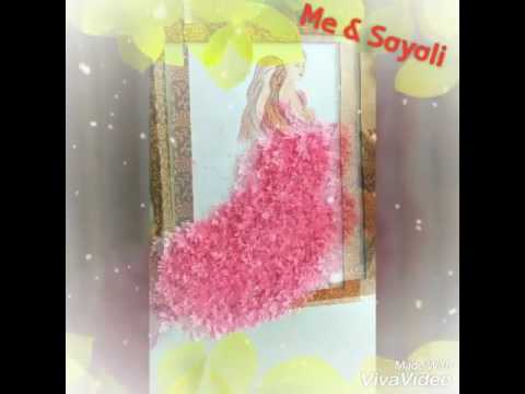 480x360 diy tissue paper dress on drawing paper - Tissue Paper Drawing