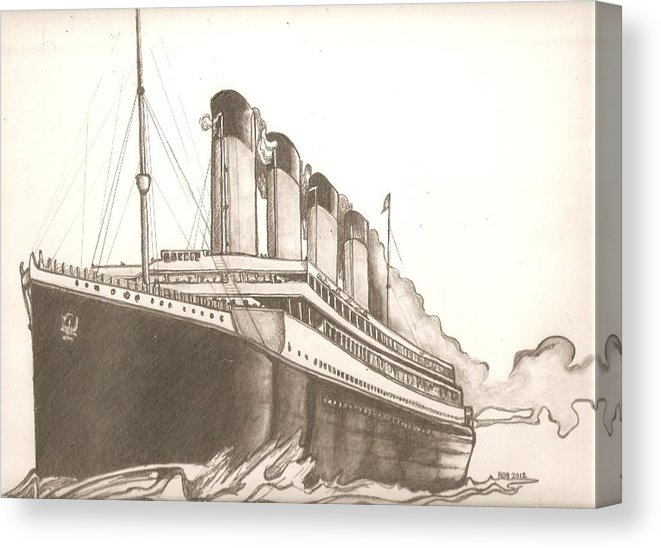 661x548 titanic drawing canvas print canvas art - Titanic Drawing