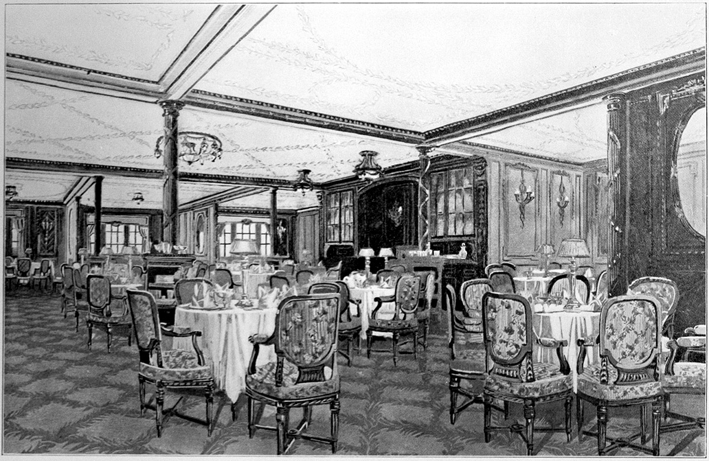 1032x672 Filetitanic A La Carte Restaurant - Titanic Original Drawing
