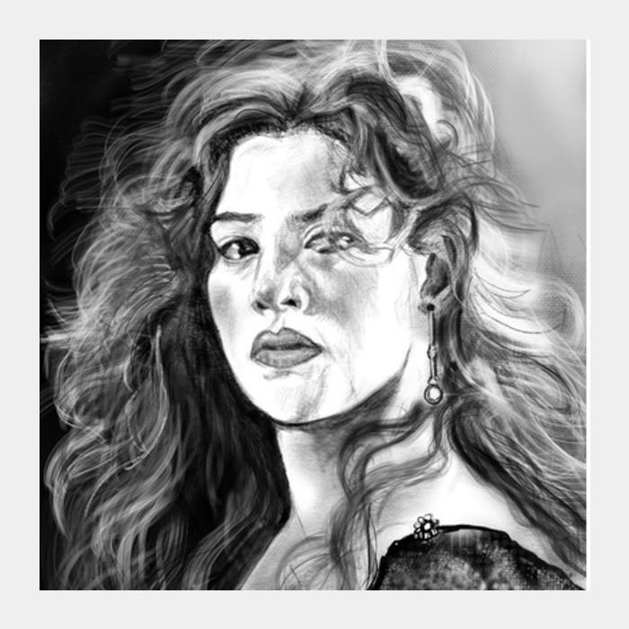 700x700 kate winslet rose titanic square art prints artist draw - Titanic Rose Drawing