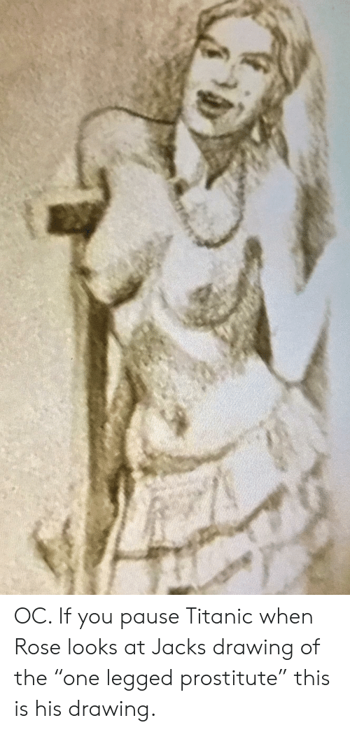 500x1046 Oc If You Pause Titanic When Rose Looks - Titanic Rose Drawing