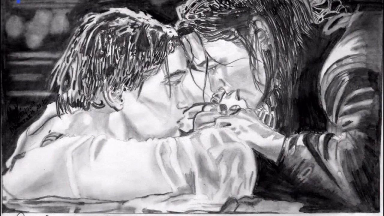 1280x720 titanic pencil drawing and titanic jack n rose pencil drawing - Titanic Rose Drawing