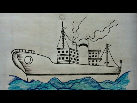 480x360 How To Draw A Titanic - Titanic Ship Drawing