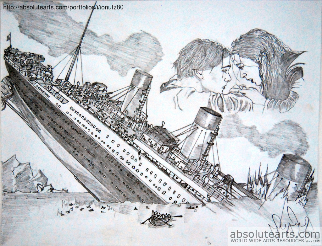 Titanic Ship Drawing at PaintingValley.com | Explore collection of ...