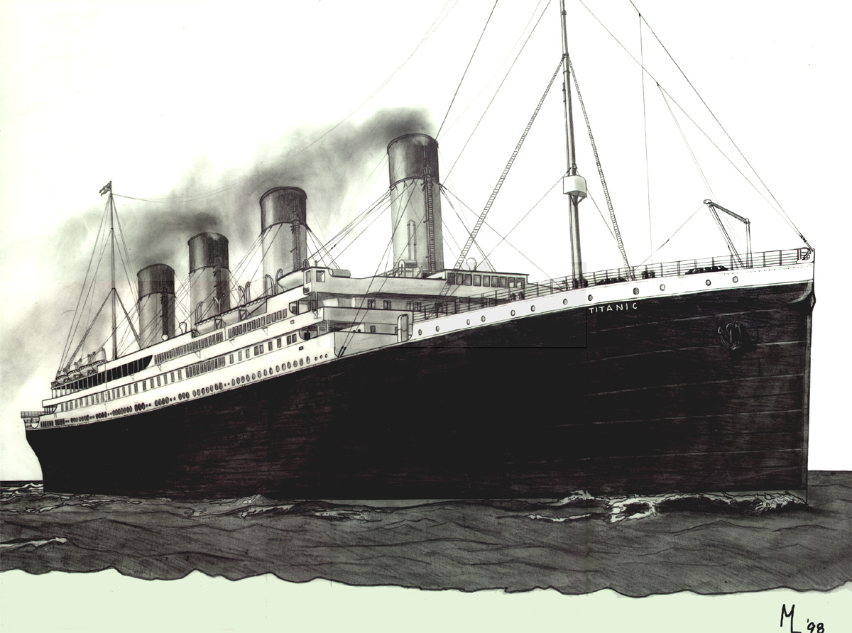 Titanic Ship Drawing At Paintingvalley Com Explore