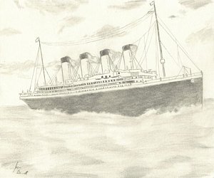 Titanic Ship Drawing at PaintingValley.com | Explore collection of ...