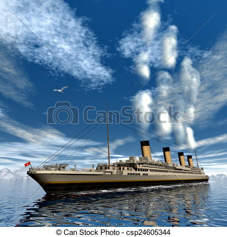 450x470 Titanic Ship - Titanic Ship Drawing