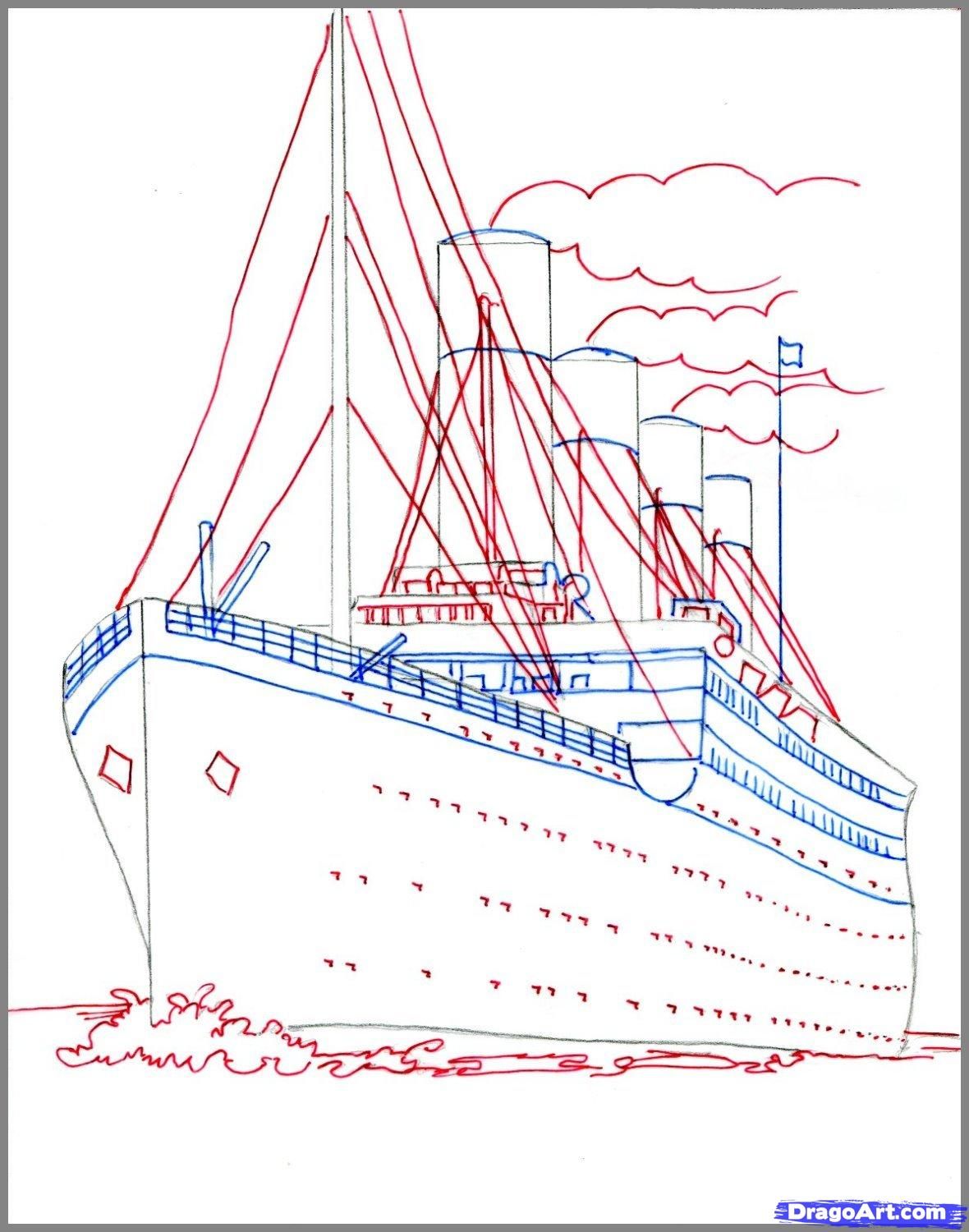 1180x1500 how to draw the titanic, titanic step christmas gift ideas - Titanic Ship Drawing