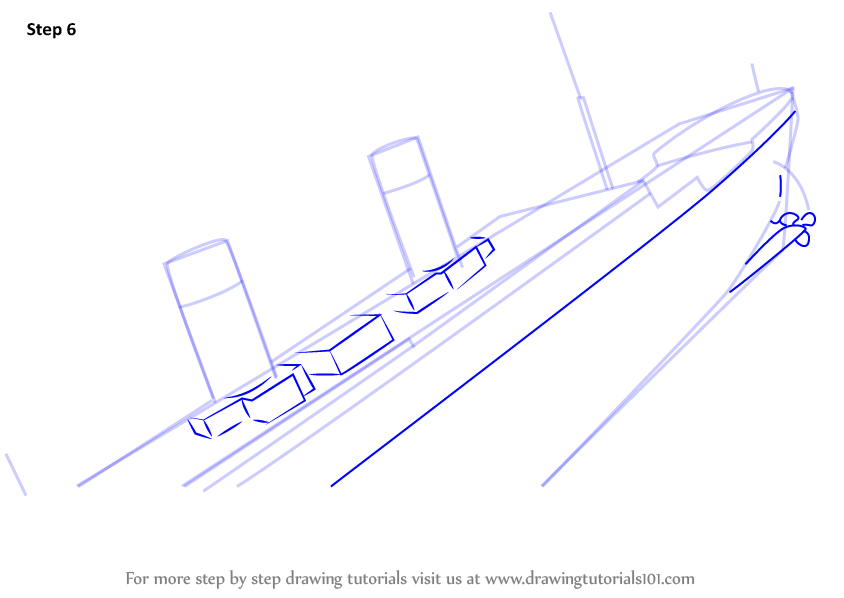 844x598 Learn How To Draw Titanic Sinking - Titanic Sinking Drawing