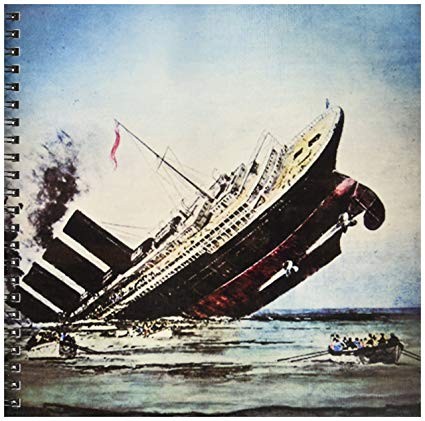 425x421 Db Titanic Sinking Magic Lantern Slide - Titanic Sinking Drawing