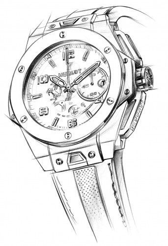 342x500 hublot big bang ferrari titanium ref - Titanium Drawing