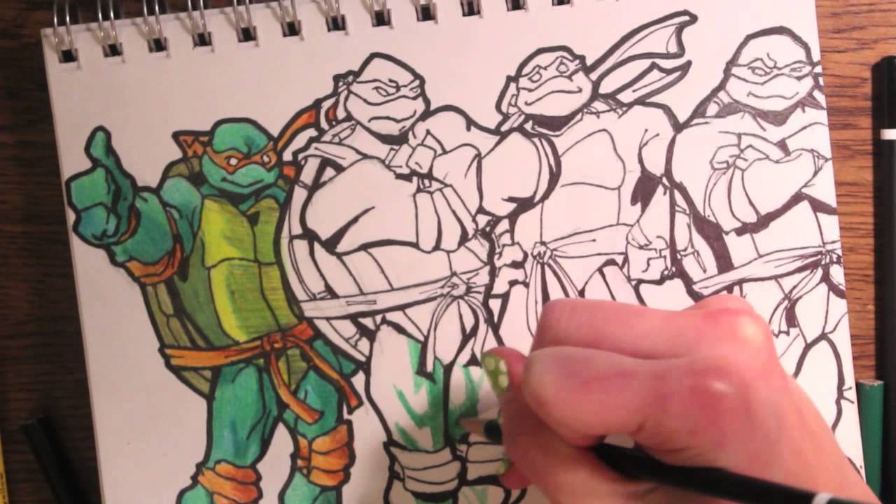 1280x720 tmnt teenage mutant ninja turtles drawing - Tmnt Drawings