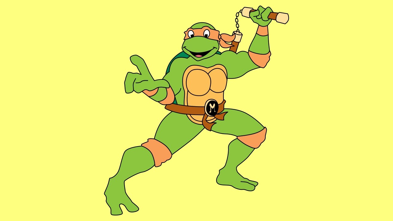 1280x720 how to draw michelangelo teenage mutant ninja turtles tv - Tmnt Michelangelo Drawing