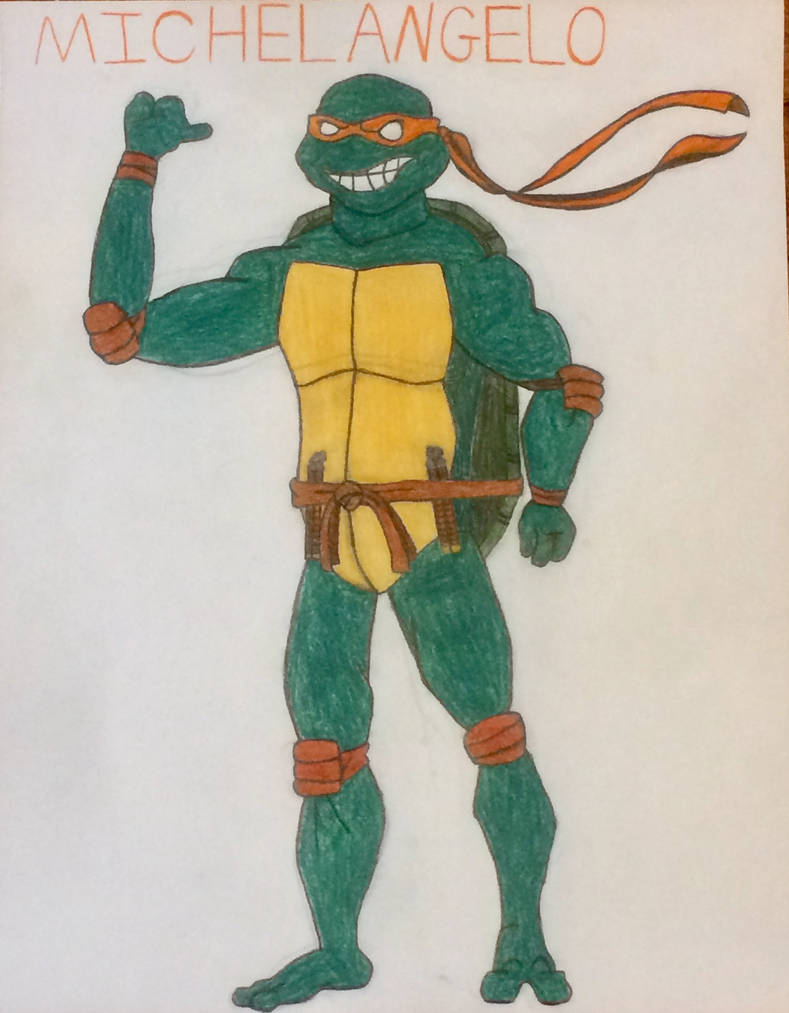 789x1013 michelangelo drawing - Tmnt Michelangelo Drawing