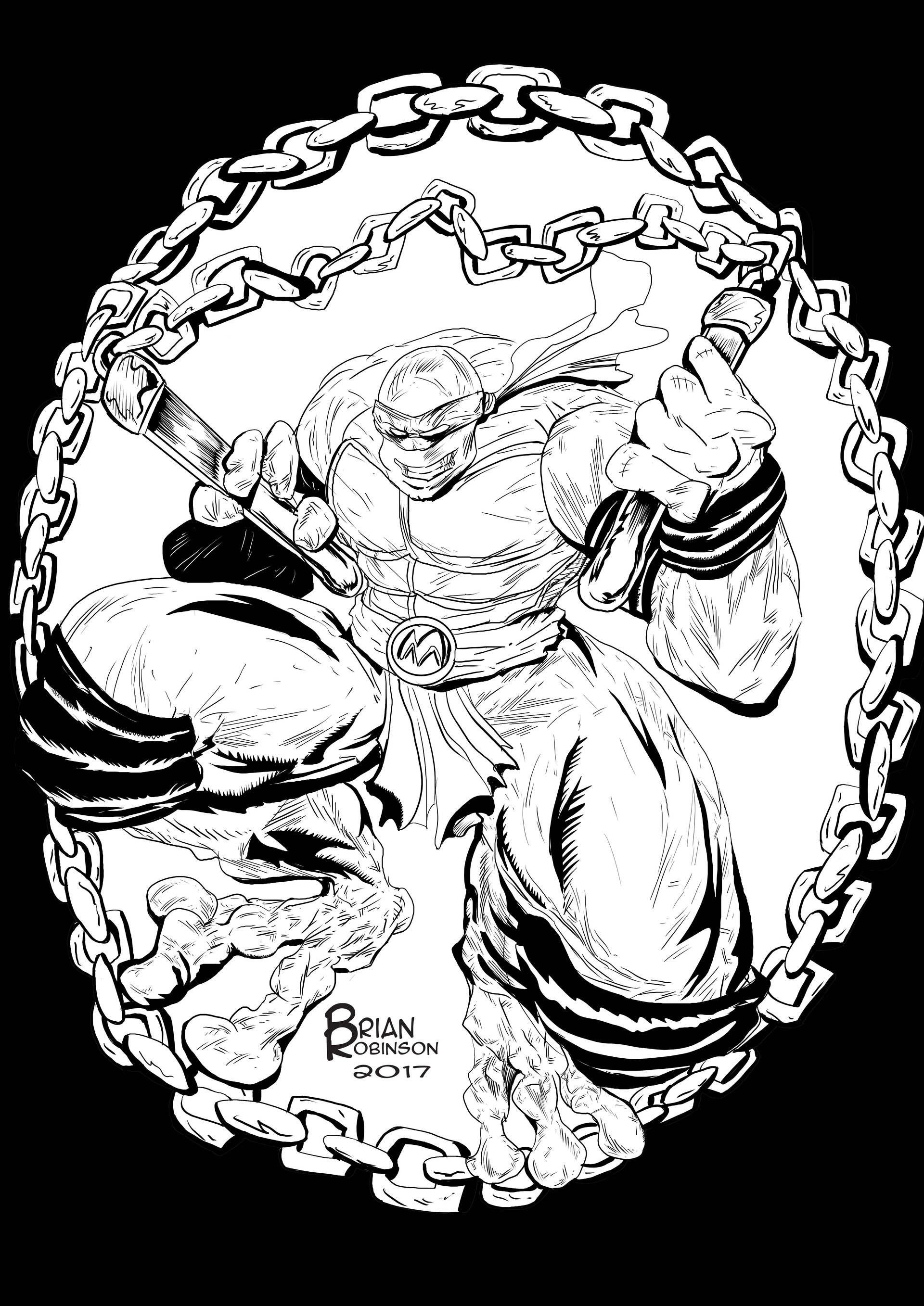 1920x2715 brian robinson - Tmnt Michelangelo Drawing