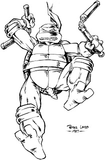 210x320 peter laird's tmnt blog blast from the past - Tmnt Michelangelo Drawing