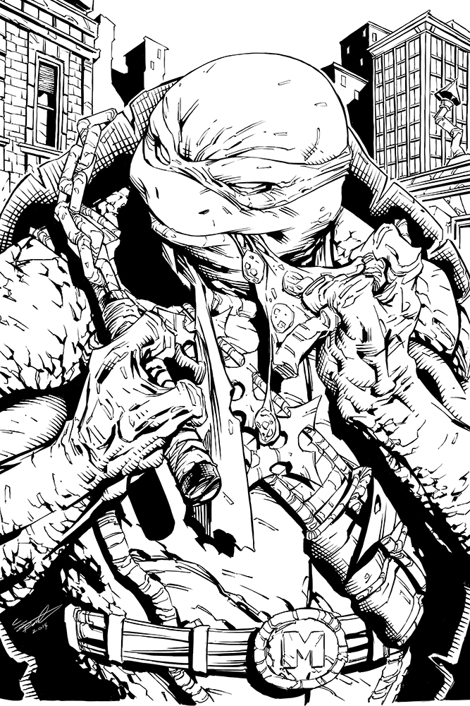 667x1000 Teenage Mutant Ninja Turtles - Tmnt Michelangelo Drawing