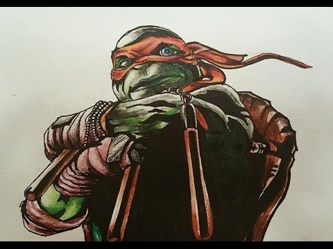 480x360 drawing time lapse tmnt michelangelo - Tmnt Michelangelo Drawing