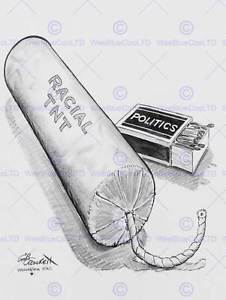 226x300 Paintings Drawing Racism Tnt Dynamite Stick New Art Print Poster - Tnt Drawing