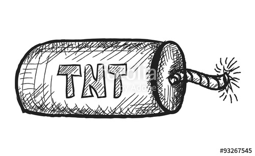 500x306 Doodle Tnt Firecracker Stock Photo And Royalty Free Images - Tnt Drawing