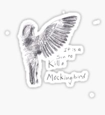 210x230 To Kill A Mockingbird Drawing Stickers Redbubble - To Kill A Mockingbird Drawings