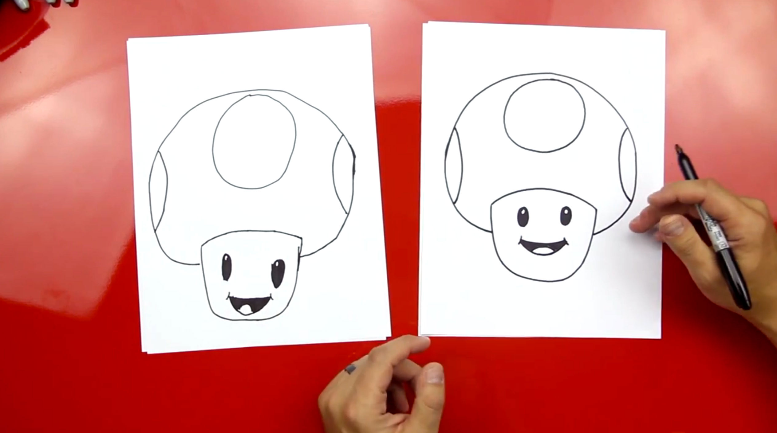 2528x1410 how to draw toad from mario - Toad Mario Drawing