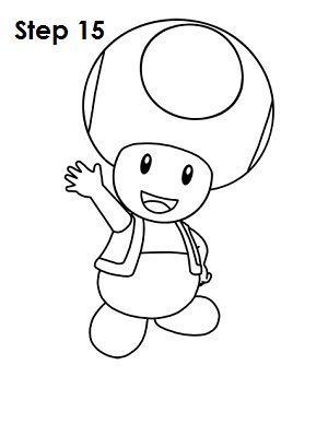 300x388 how to draw toad - Toad Mario Drawing