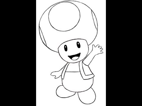 480x360 how to draw toad - Toad Mario Drawing