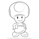 150x150 learn how to draw toad from super mario - Toad Mario Drawing