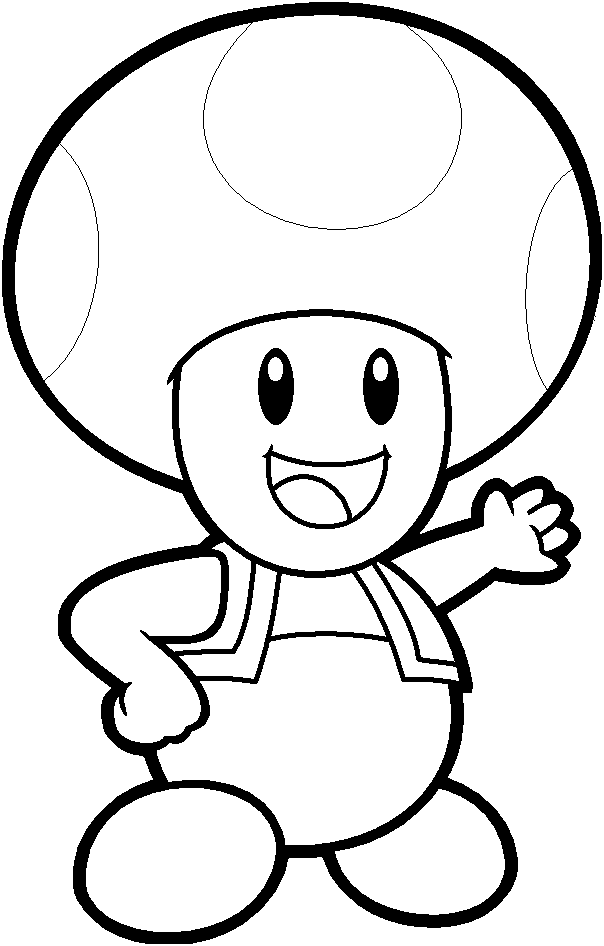 604x946 toad drawing mini mario for free download - Toad Mario Drawing
