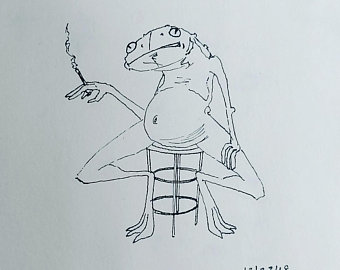 340x270 Toadstool Drawing Etsy - Toadstool Drawing