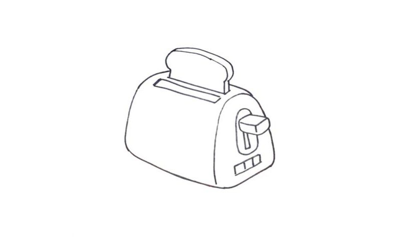 800x480 how to draw a toaster - Toaster Drawing
