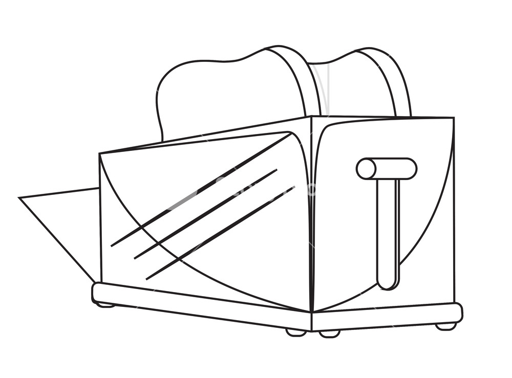1000x739 toaster drawing royalty free stock image - Toaster Drawing