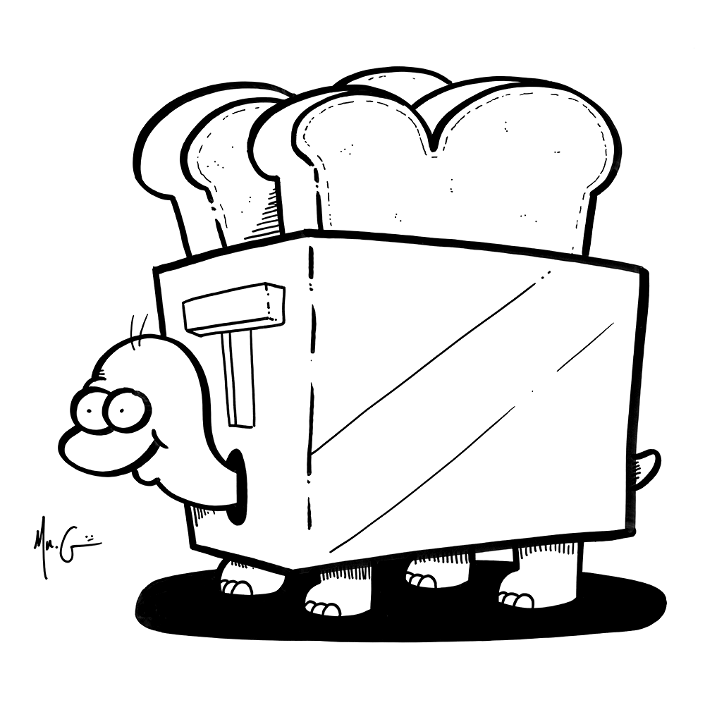 1000x1000 tourtle - Toaster Drawing
