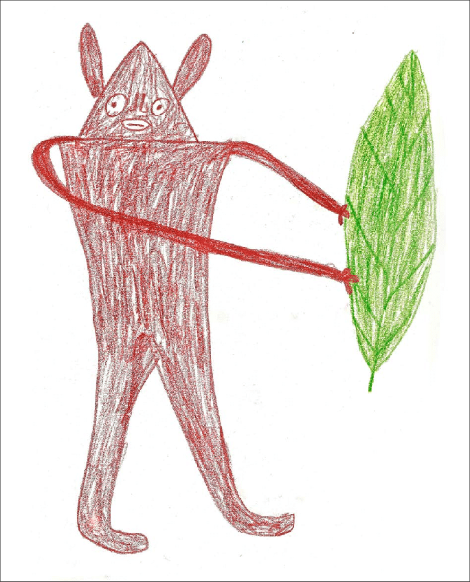 684x846 hokapana owekeho, spiritual owner of tobacco leaves drawing - Tobacco Drawing