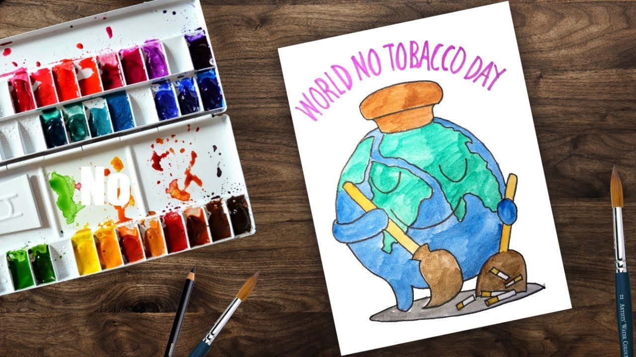1280x720 how to draw world no tobacco day poster drawing,drawing - Tobacco Drawing