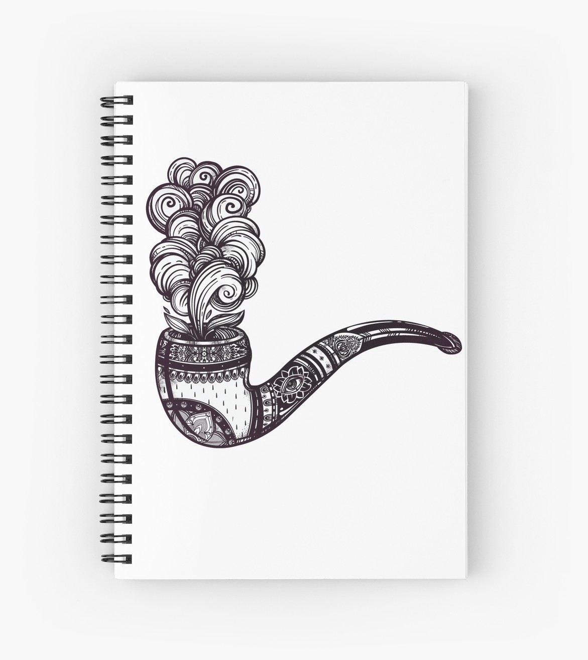 1171x1313 tobacco pipe with puff of smoke ornate pipe drawing spiral - Tobacco Drawing