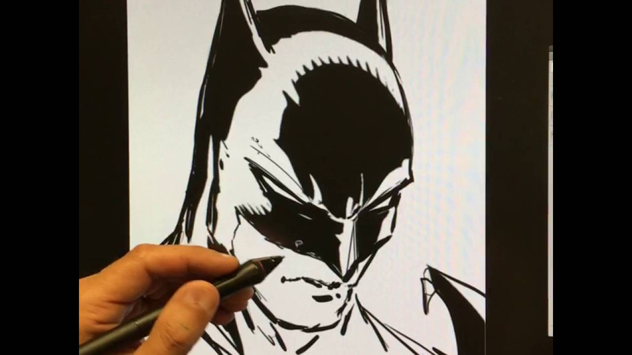 1280x720 live drawing of batman - Todd Mcfarlane Drawing