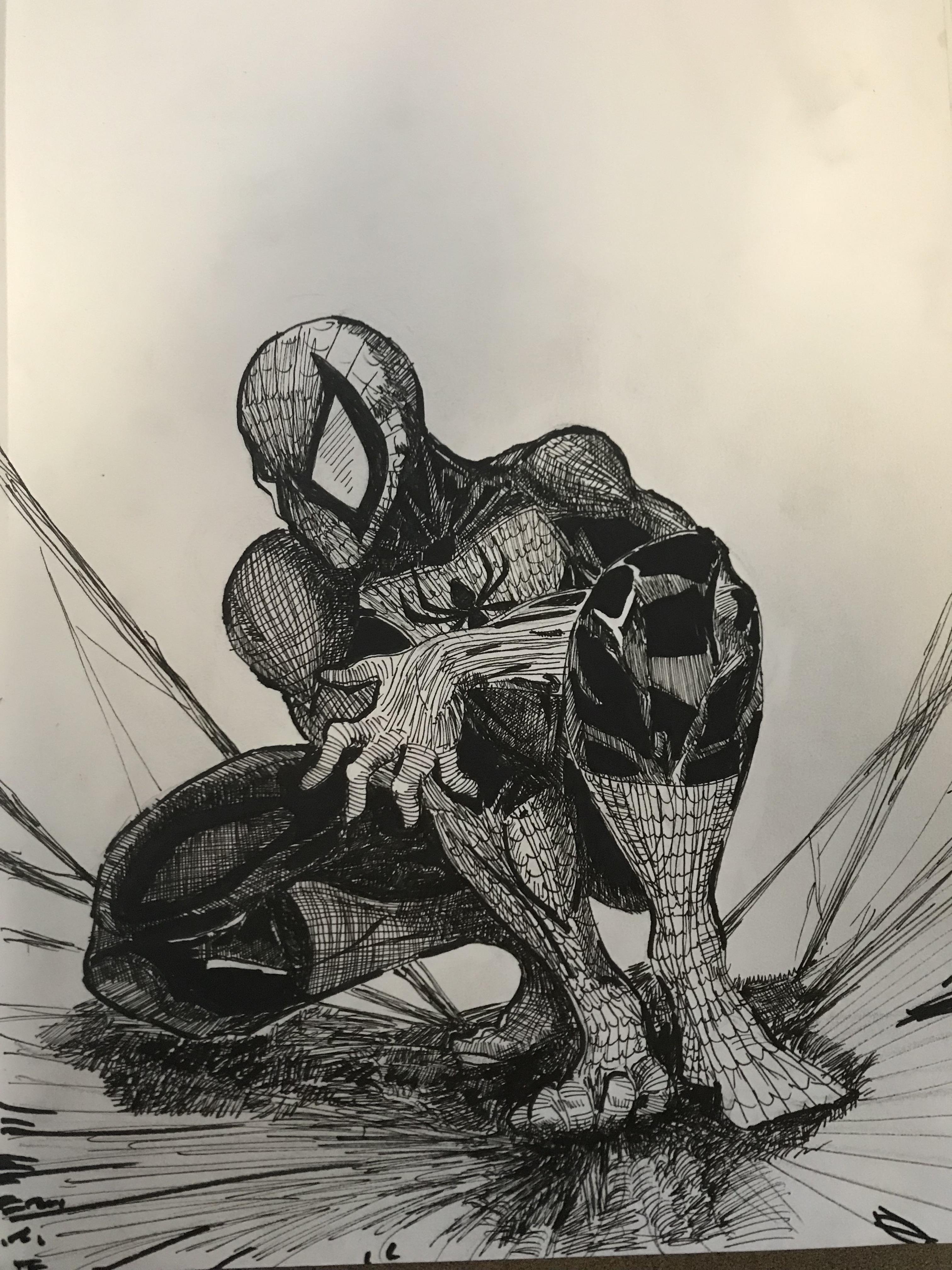 3024x4032 spiderman illustration big fan - Todd Mcfarlane Drawing