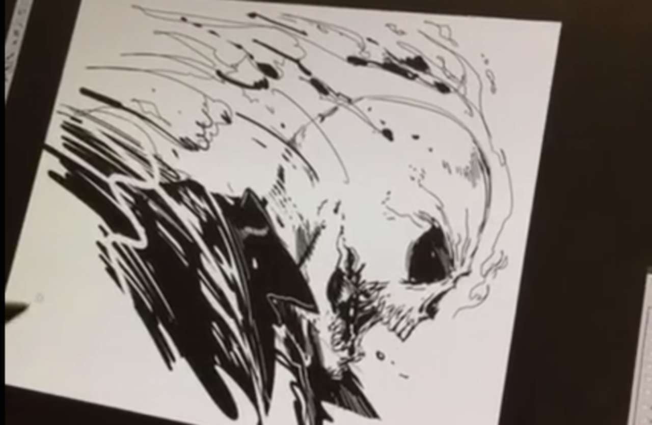 1280x835 todd mcfarlane draws ghost rider - Todd Mcfarlane Drawing