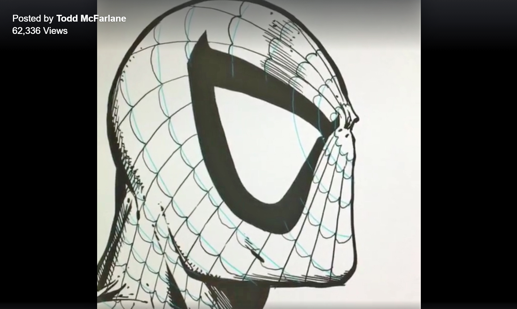 1677x1003 todd mcfarlane draws spider man in spider man crawlspace - Todd Mcfarlane Drawing