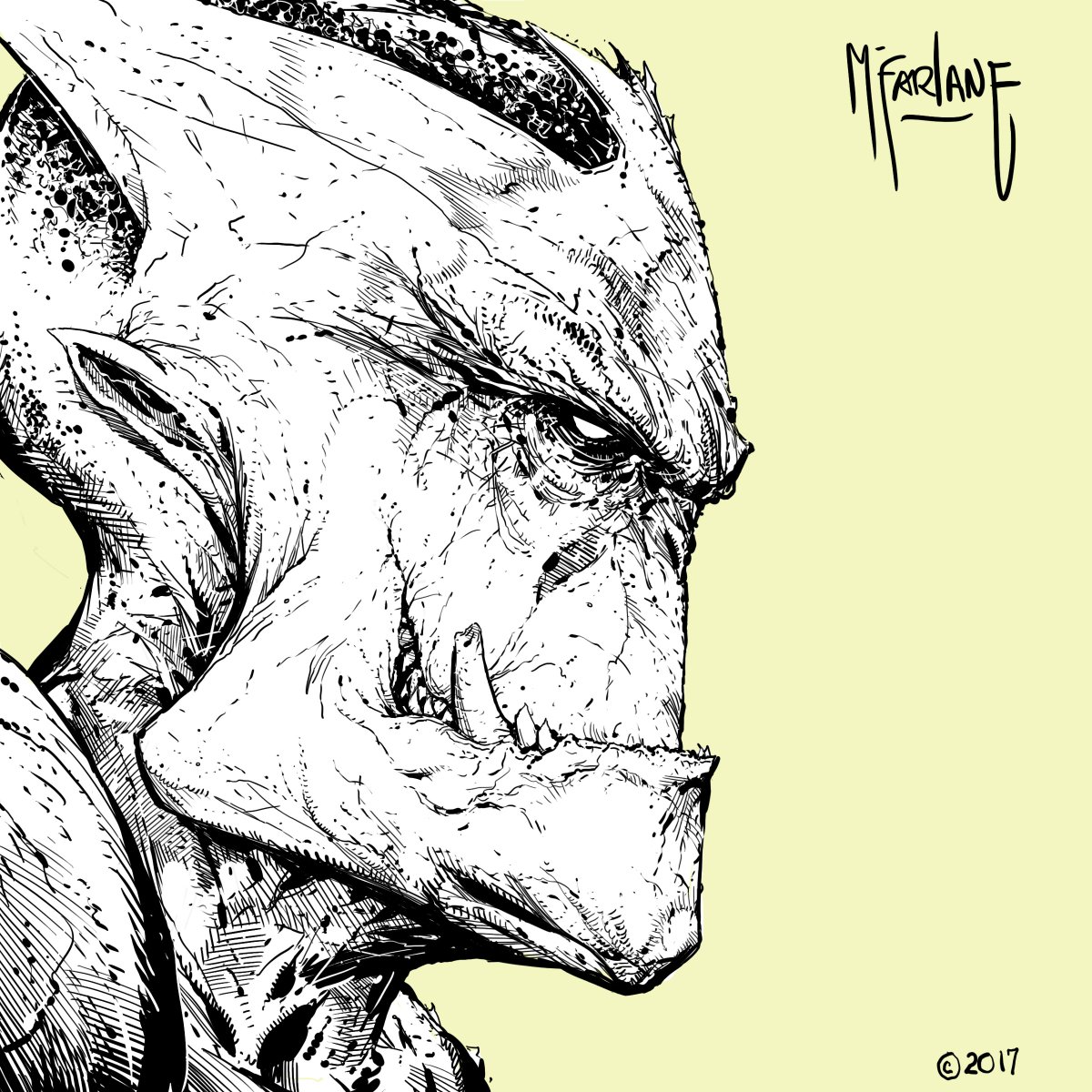 1200x1200 todd mcfarlane on twitter here's the finished monster drawing - Todd Mcfarlane Drawing